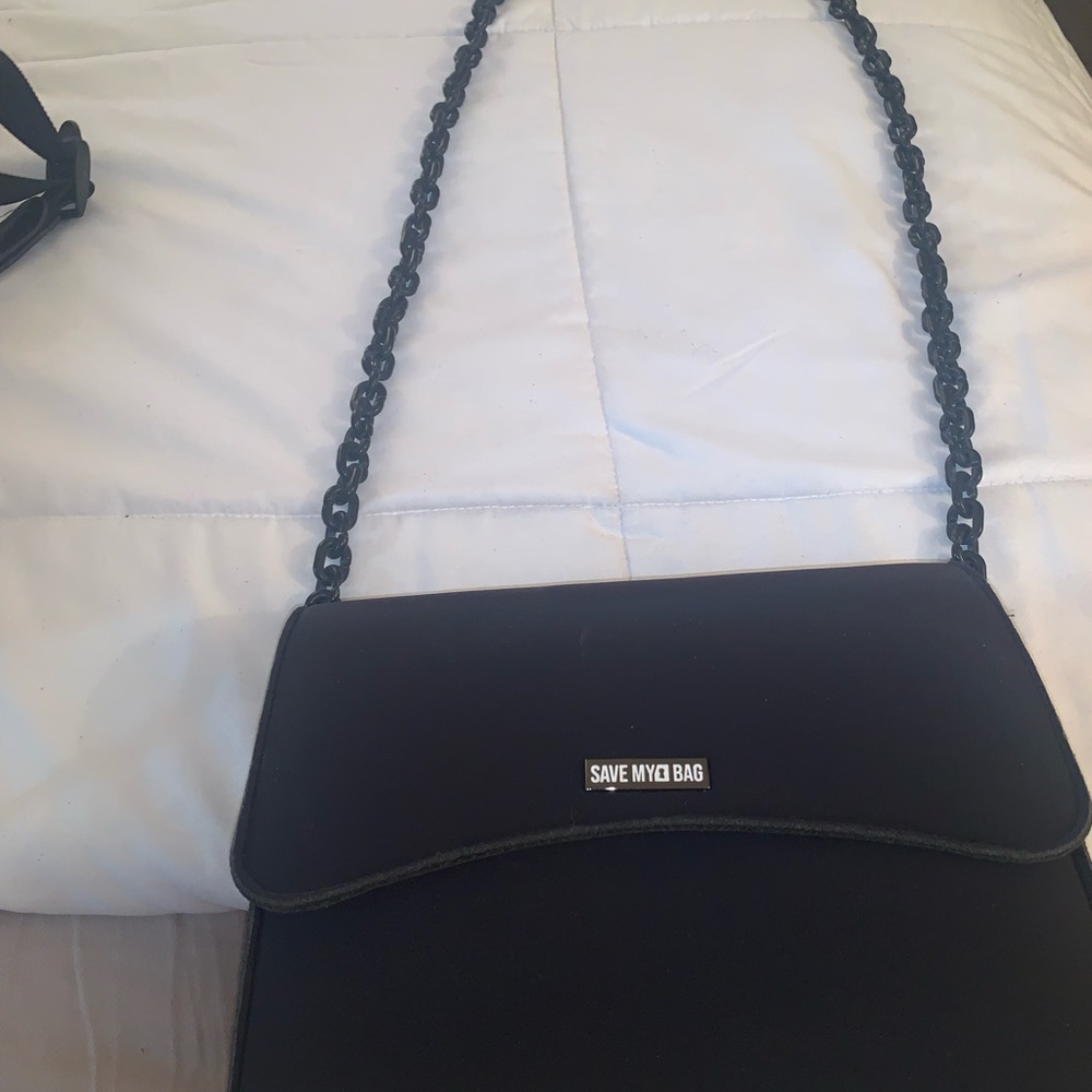 Black crossbody bag never used nwt made in Italy